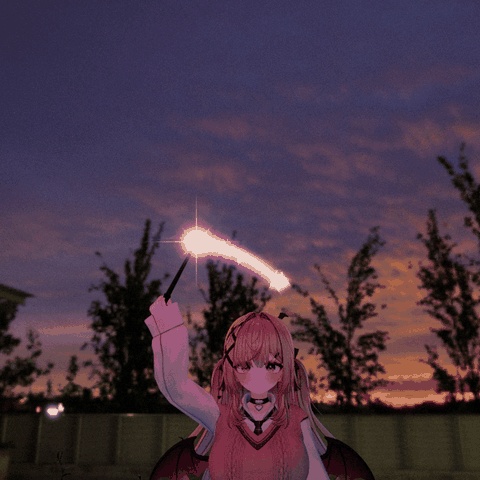 【VRChatアバター】杖の先に光と軌跡「ツエサキ」魔法・炎・氷・かぼちゃ・虹【PC】