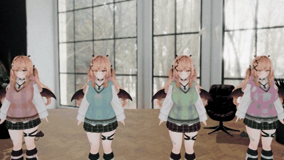 【VRChatアバター】服や髪の色をメニューで変える「イロカエ」lilToon用・色相/彩度/明るさ【PC】