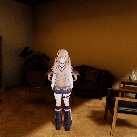 【VRChatワールド】アニメ背景の塗りに変える「ハイケイガ」ベタ影・輪郭線・空気遠近【PC/Quest】