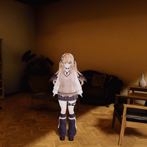 【VRChatワールド】アニメ背景の塗りに変える「ハイケイガ」ベタ影・輪郭線・空気遠近【PC/Quest】