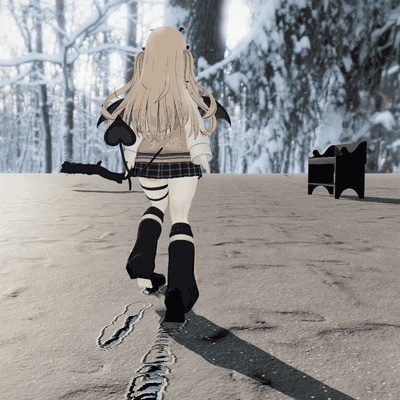 【VRChatワールド】足跡が残る雪・砂浜の床「アトノコリ」Udon不要【PC/Quest】