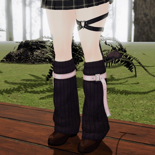 靴や裾に泥と雪が付く「泥と雪」VRChat アバター汎用【PC/Quest】
