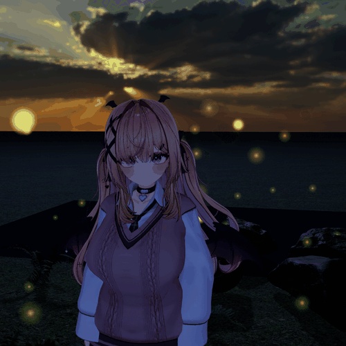 夜の水辺に飛ぶ「蛍」VRChat ワールド用【PC/Quest】