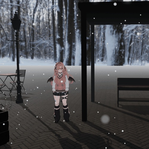 屋根の下には降らない「粉雪」VRChat ワールド用【PC/Quest】