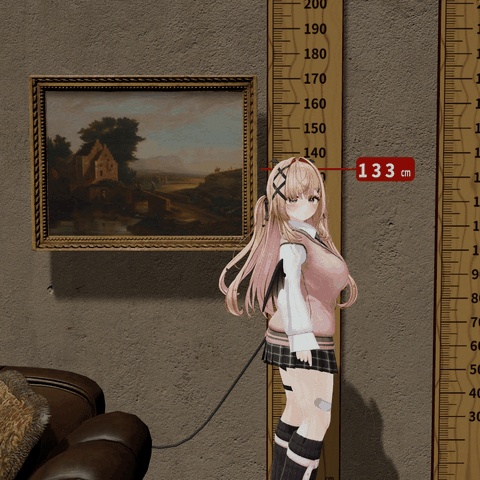 前に立つと身長が出る「身長計」VRChat ワールド用【PC/Quest】