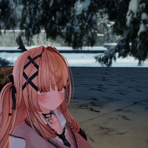 話すと口元から出る「白い息」冬・雪 VRChat アバター用【PC/Quest】