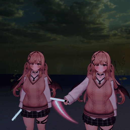ライブで振る光る棒「推し色」ペンライト 12色 VRChat アバター用【PC/Quest】