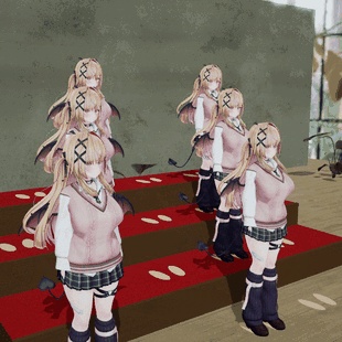 【置くだけ】並ぶだけで集合写真が決まる「集合写真ひな壇」VRChat ワールド用【PC/Quest】