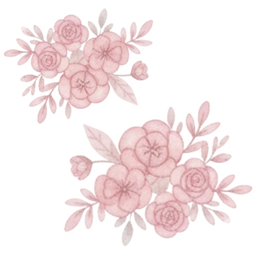 秋とリボンと女の子 クリップアート