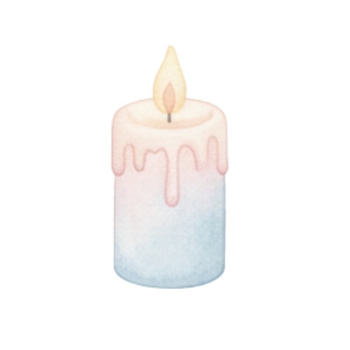 秋とリボンと女の子 クリップアート