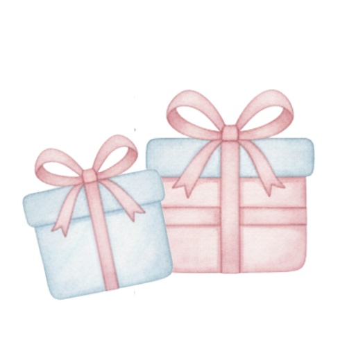 秋とリボンと女の子 クリップアート