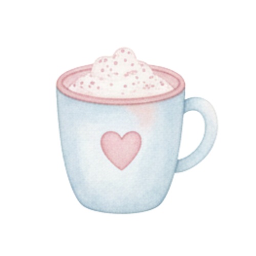 秋とリボンと女の子 クリップアート