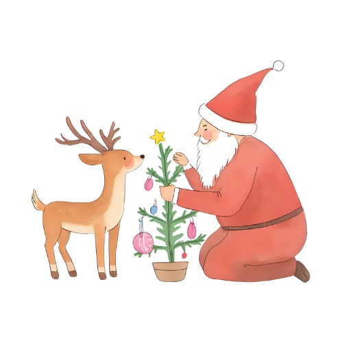 Dreamy Santa & Reindeer Life Collection