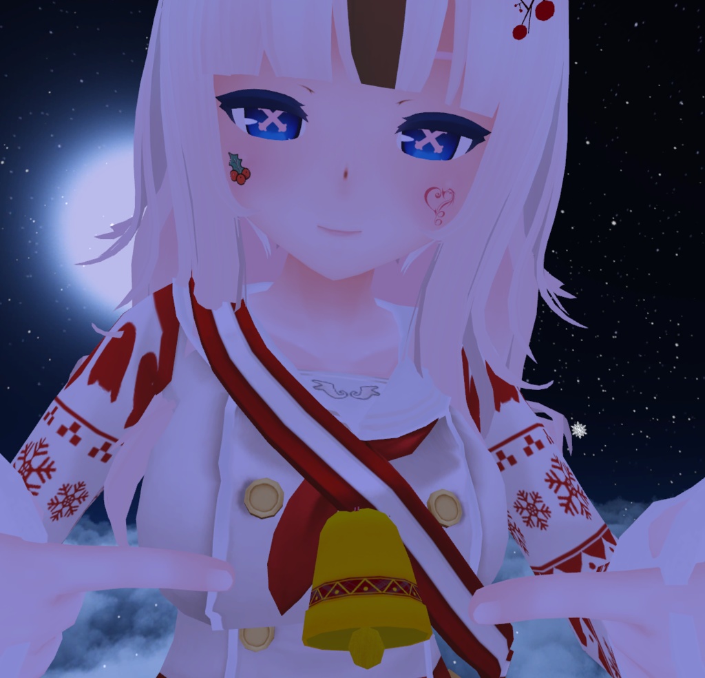 クリスマスベル+雪のパーティクル