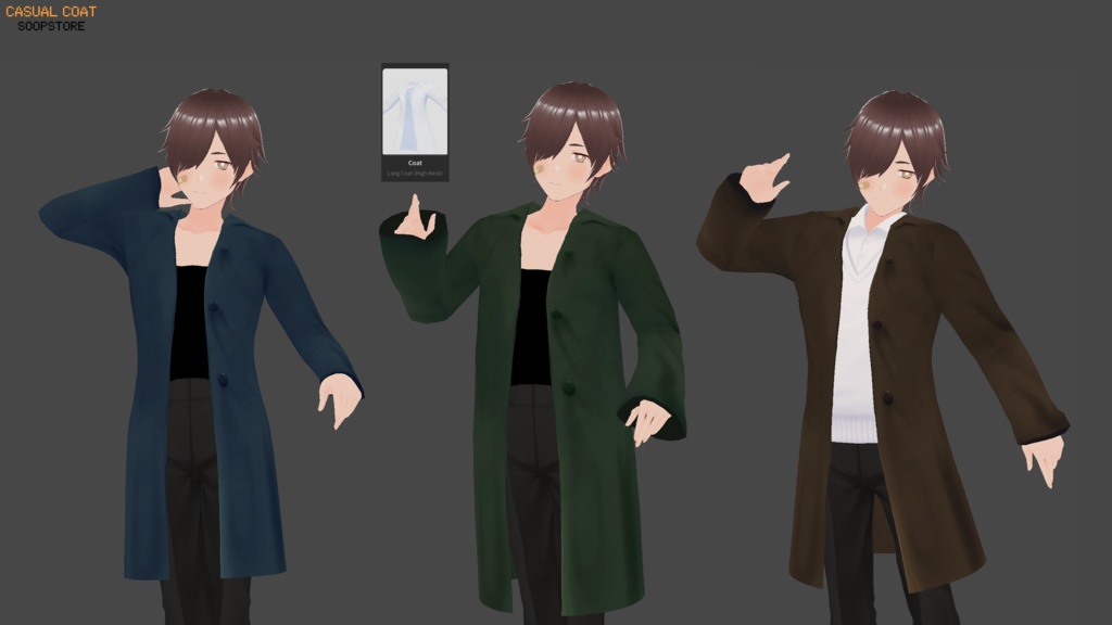 VROID Casual Soft Coat - カジュアルなソフトコート