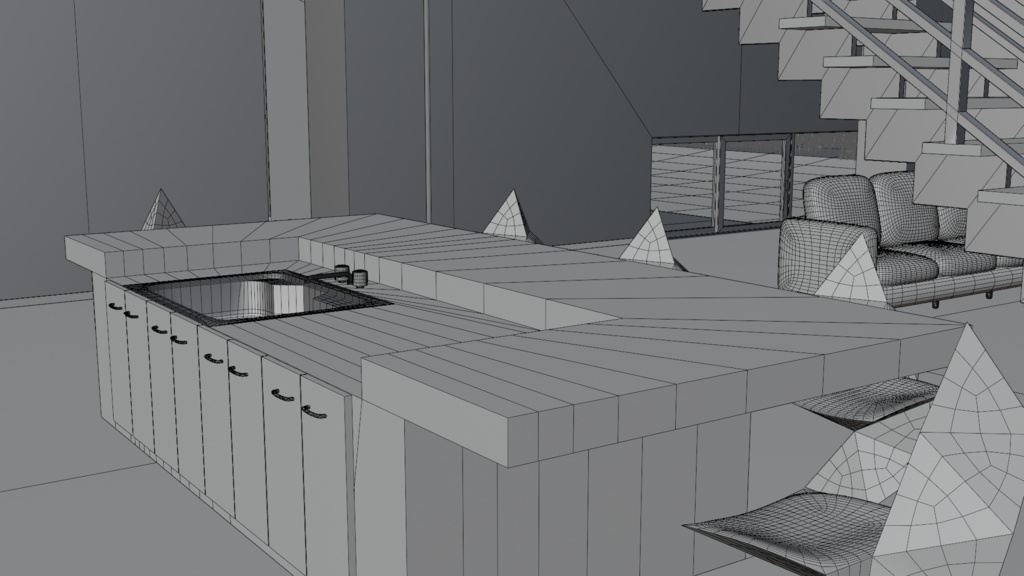 モダンハウス(家具付き)