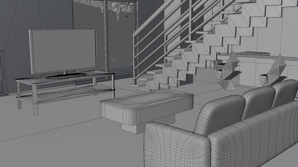 モダンハウス(家具付き)