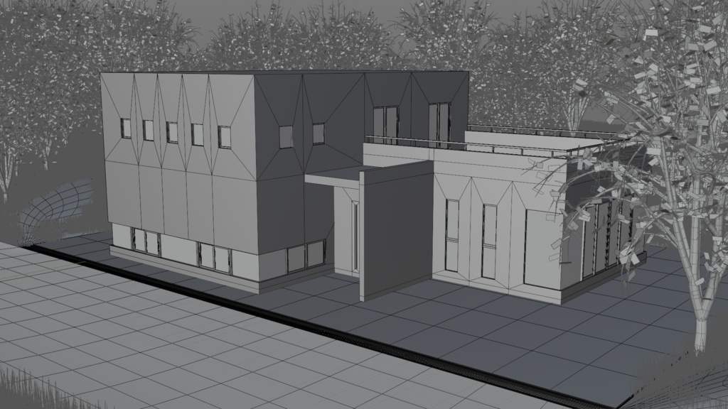 モダンハウス(家具付き)