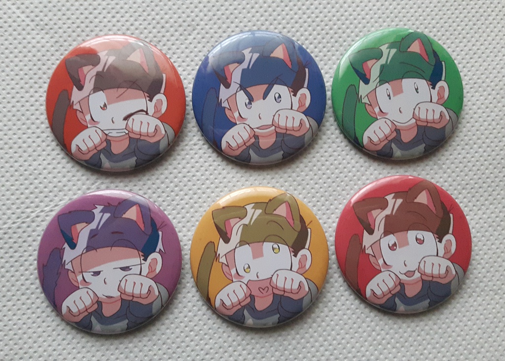 松にゃー缶バッチ