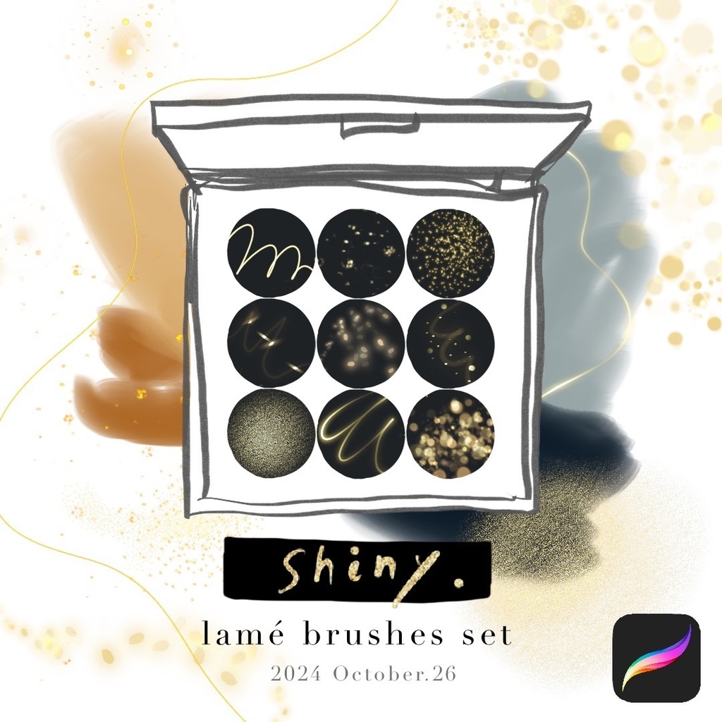 lamé brushes set 『shiny 』