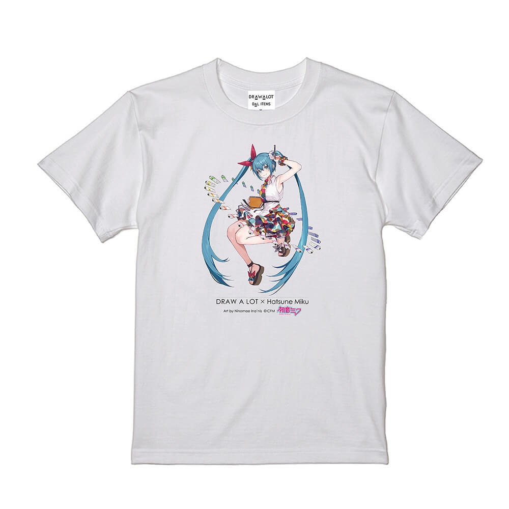 【39（ミク）セール特価】DAL ITEMS Vol.1　『初音ミク』コラボレーションTシャツ（白）
