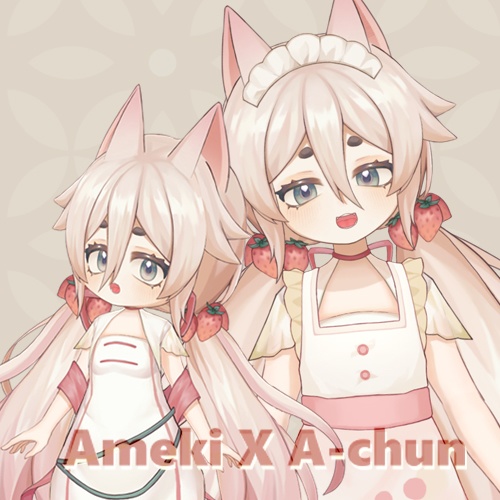【live2dモデル/live2d model】Fragaria|AmekiXA-chun