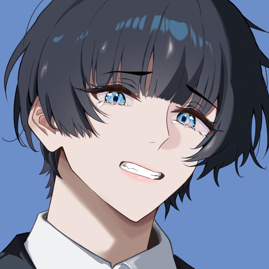 【SNSアイコン】クール男子/表情差分6種/即使用OK