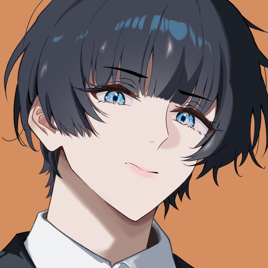 【SNSアイコン】クール男子/表情差分6種/即使用OK