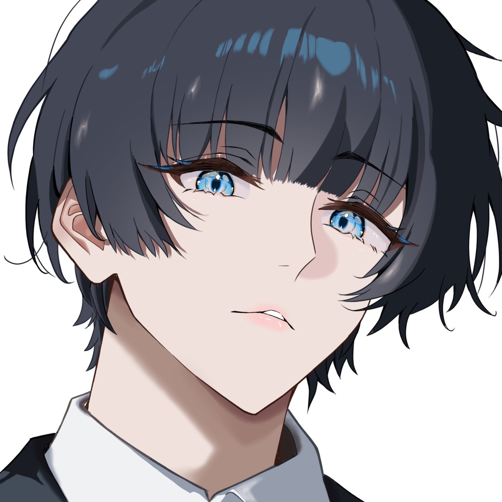 【SNSアイコン】クール男子/表情差分6種/即使用OK