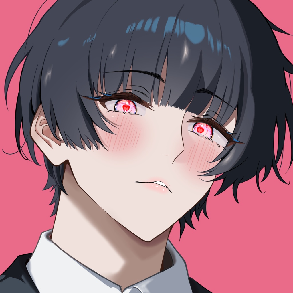 【SNSアイコン】クール男子/表情差分6種/即使用OK