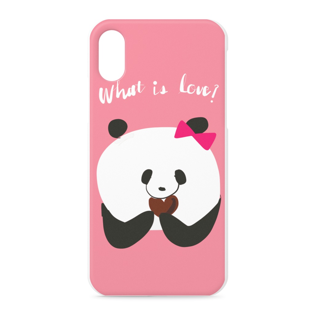 しあわせのぱんだスマホケース(ピンク)