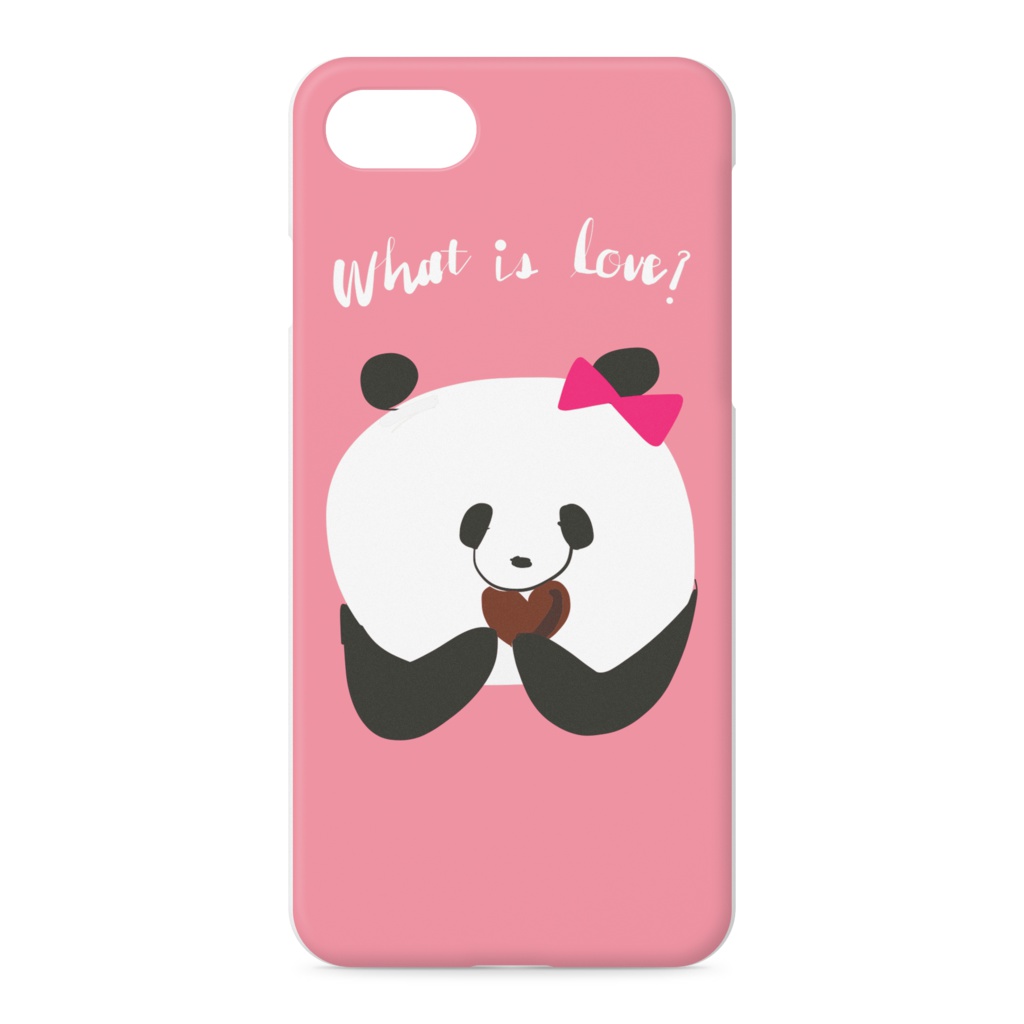 しあわせのぱんだスマホケース(ピンク)
