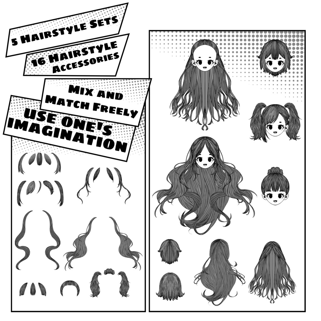 【live2dモデル】プレメイド Vtuber モデル 表情アセット 100 種類以上 フルリグ済み