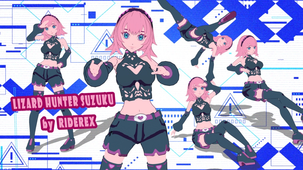 Blender3Dキャラクターモデル制作します★ゲームキャラ・VTuber向け【VRアプリ・MMD対応】