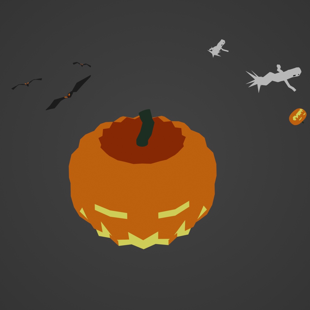 【3D素材】ジャックオーランタンズ《Jack-O'-Lanterns》