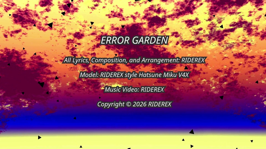 ERROR GARDEN (feat. 初音ミク) - RIDEREX 【Original MV】