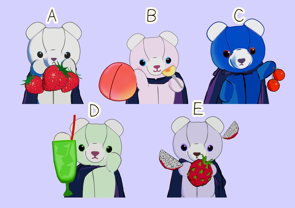 幹部アクキー(夏のフルーツ)