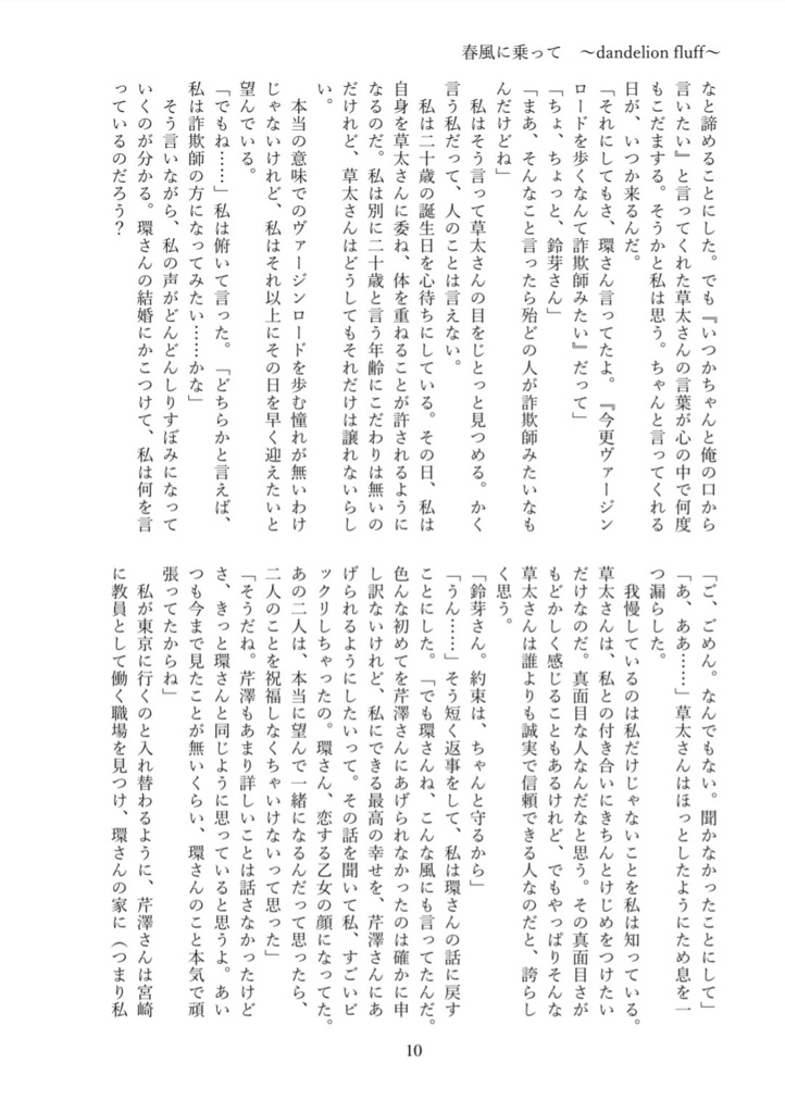 春風に乗って ~dandelion fluff~