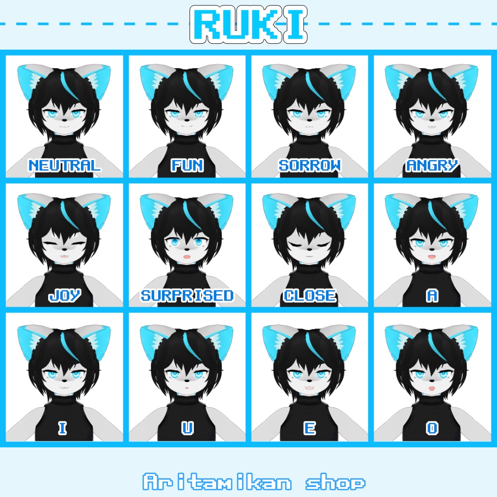 【VRoid / VRM model】ルキ / RUKI