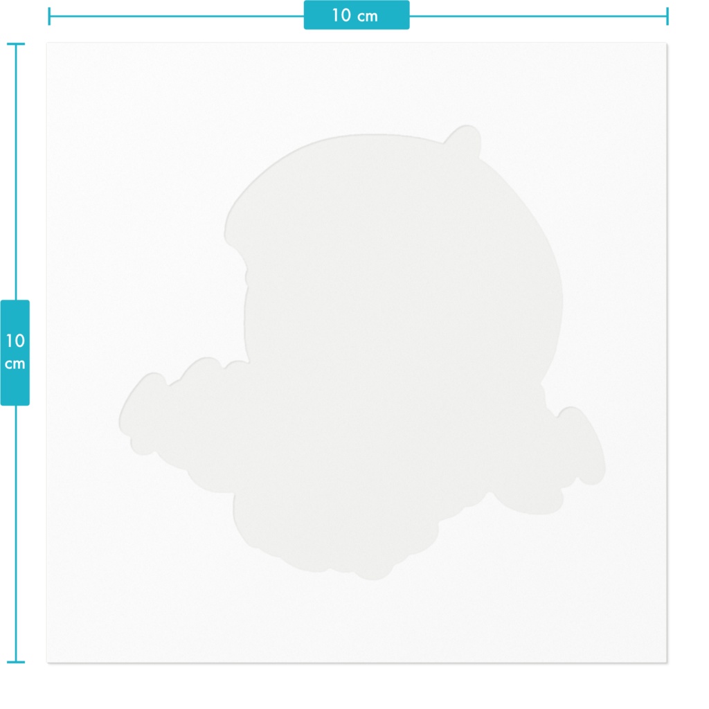 テラセネ お嬢様ふわふわ ホワイトステッカー