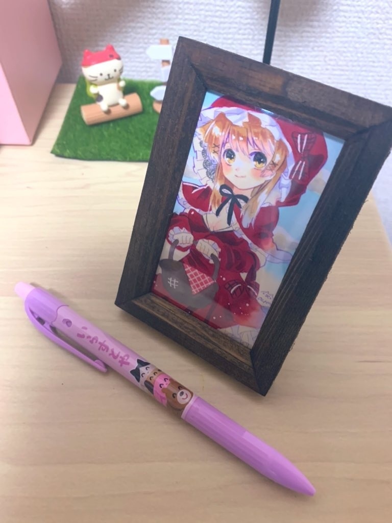 手描きミニ額イラスト 赤ずきん 5 8 9 3 Ochasukefooo Booth