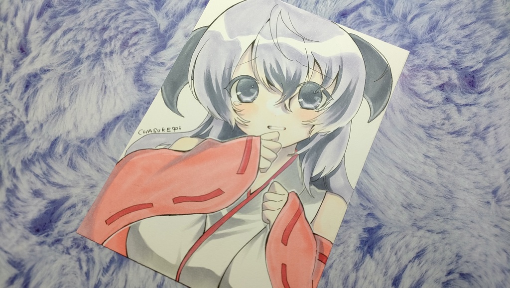 手描きイラスト◆羽入◆A6サイズ