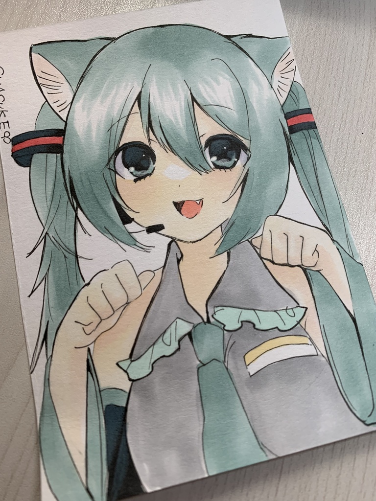 専用出品◆手描きイラスト◆ミクの日◆ミクちゃん