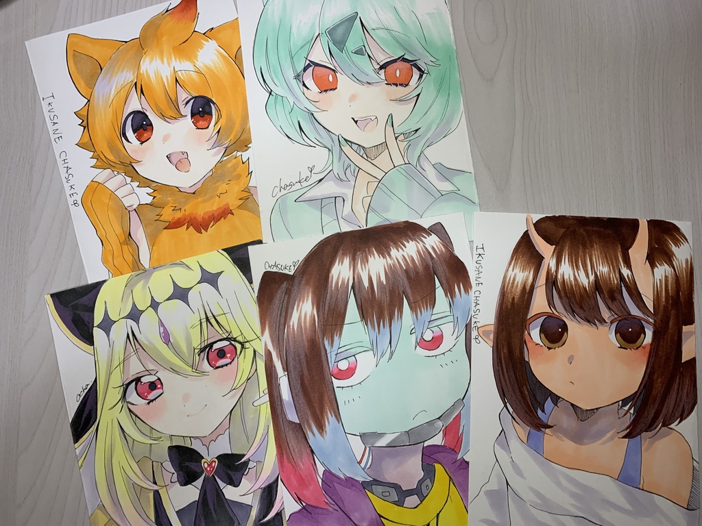 手描きイラスト◆A6サイズ