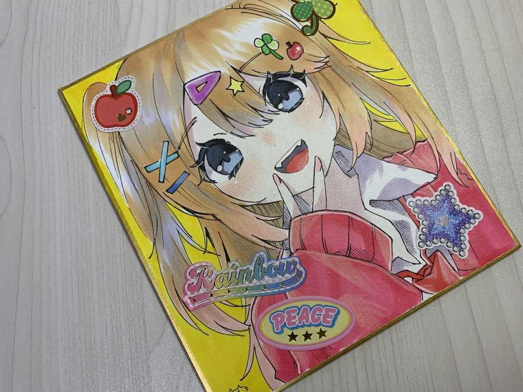 手描きイラスト◆色紙◆オリジナル