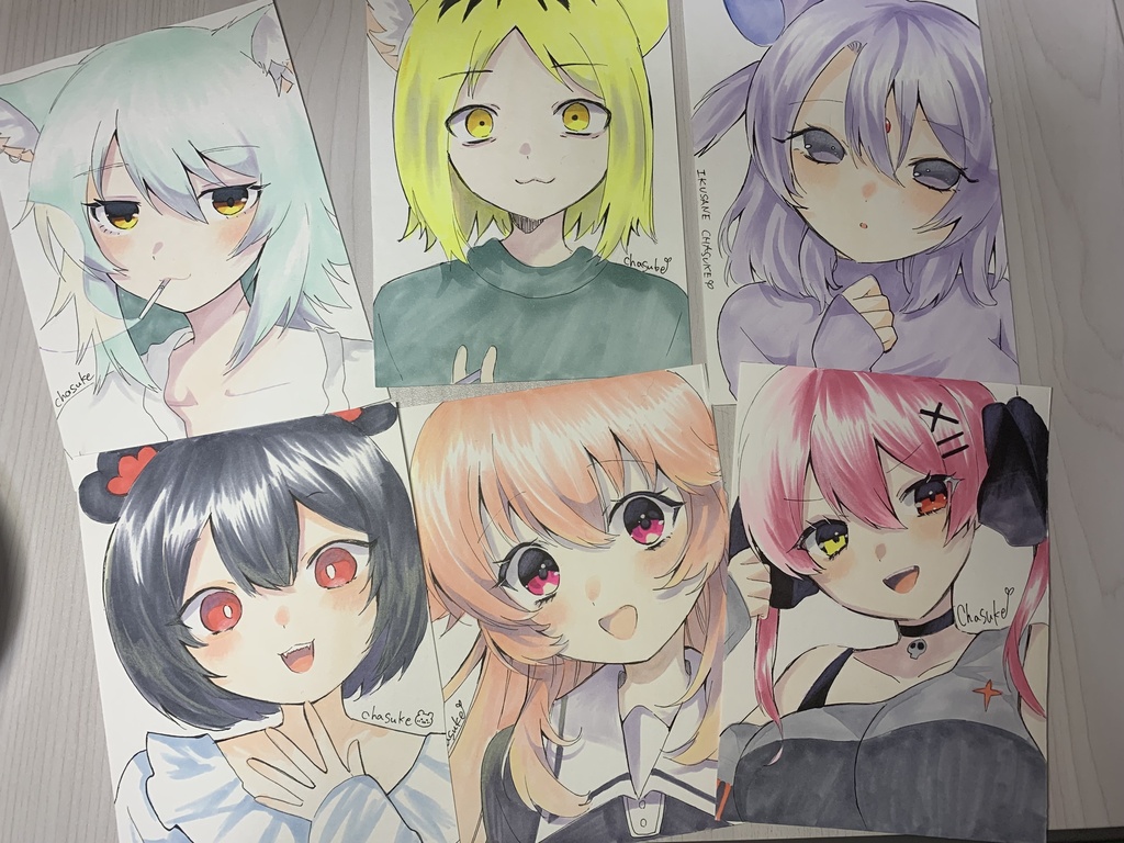 手書きイラスト◆A6サイズ
