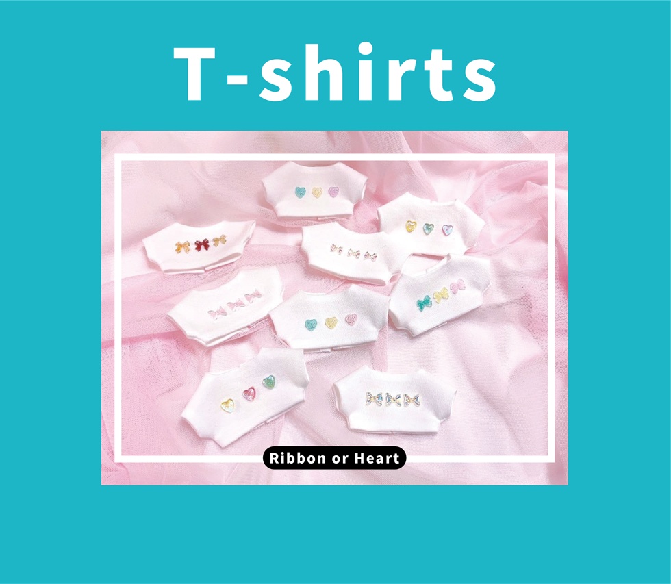 T-shirts(リボン or ハート)