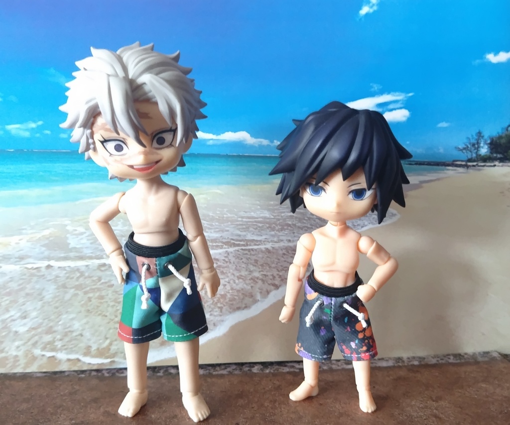 ストレッチ サーフパンツ ペイント柄 オビツ他