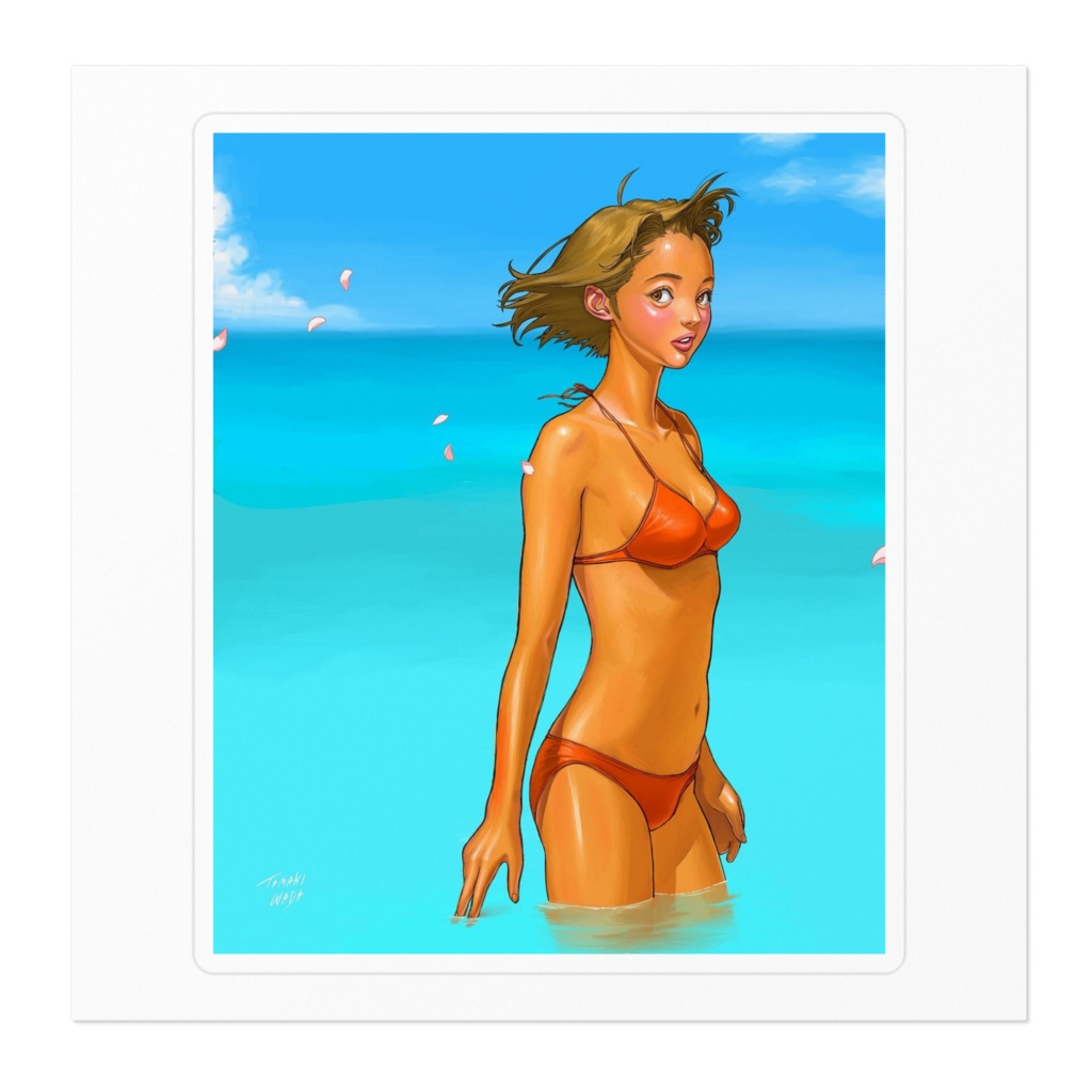 オレンジガール ステッカー