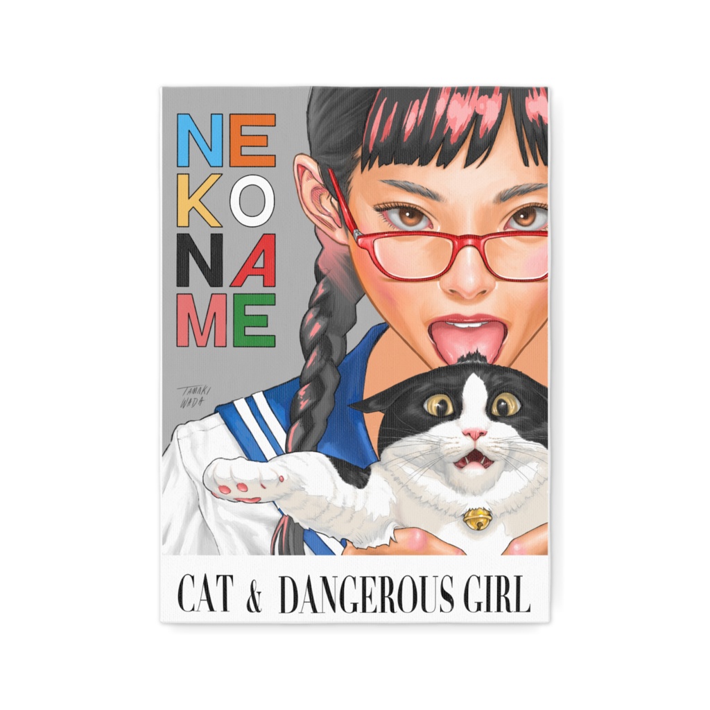 ネコナメ キャンバス F4